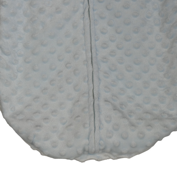 Chick Pea Sleep Sack 9-12 Months Minky Wearable Blanket Light Blue Raised Dots - Picture 4 of 6